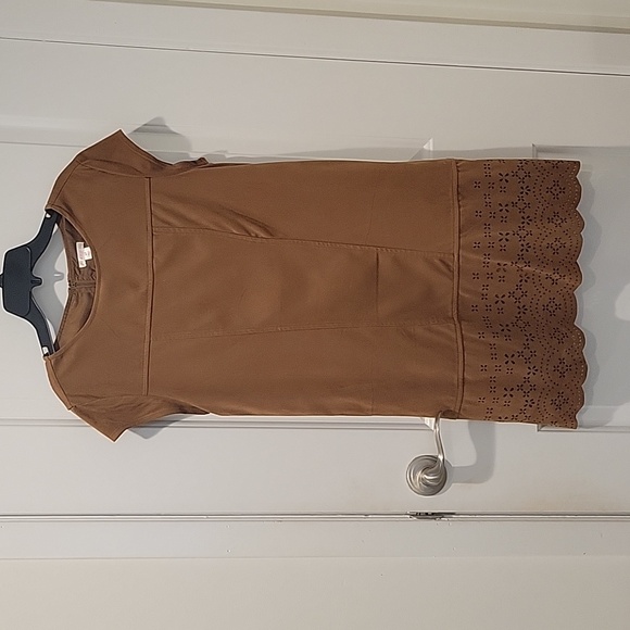 Faux suede mini dress. Great for Fall. Pair it with high boots. - Picture 1 of 5